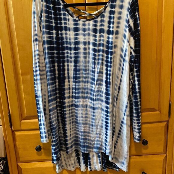 High low tie dye tunic ladies size L - Picture 1 of 5